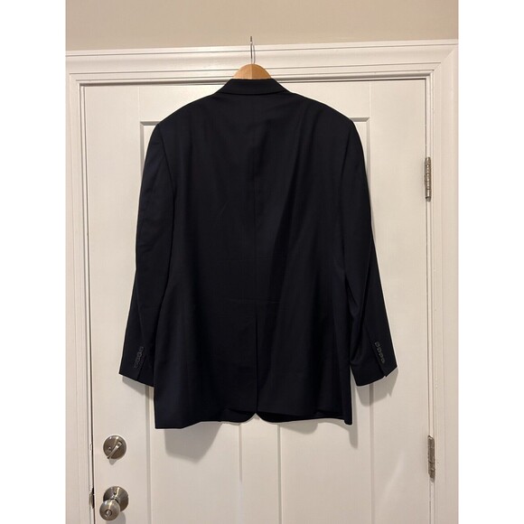 Jos. A. Bank SZ 44L Men’s Navy Blue Wool Sport coat Blazer suit jacket Traveler - Picture 8 of 8